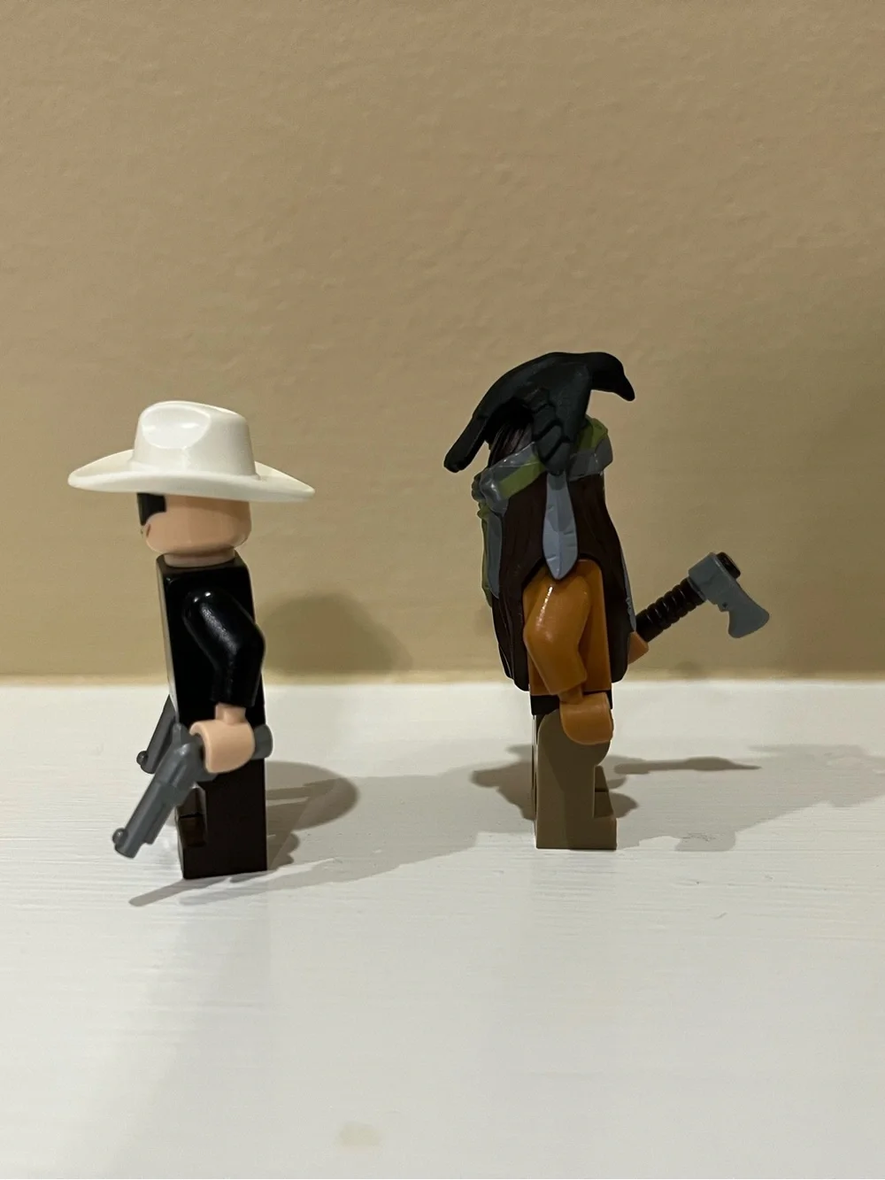 Disney The Lone Ranger and Tonto Lego Minifigures Action Figure Toy Set